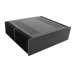 HIFI 2000 Boitier dissipateur 3U 400mm - Facade 10mm Noir