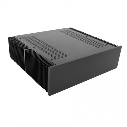 HIFI 2000 Boitier dissipateur 3U 400mm - Facade 10mm Noir