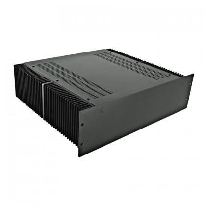 HIFI 2000 Boitier dissipateur 3U 400mm - Facade 4mm Noir