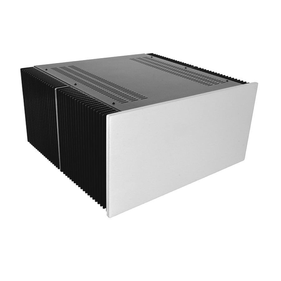 HIFI 2000 Boitier dissipateur 5U 500mm - Façade 10mm Silver