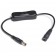 Jack DC Power Cable male/female 5.5/2.1mm with switch 12.5cm