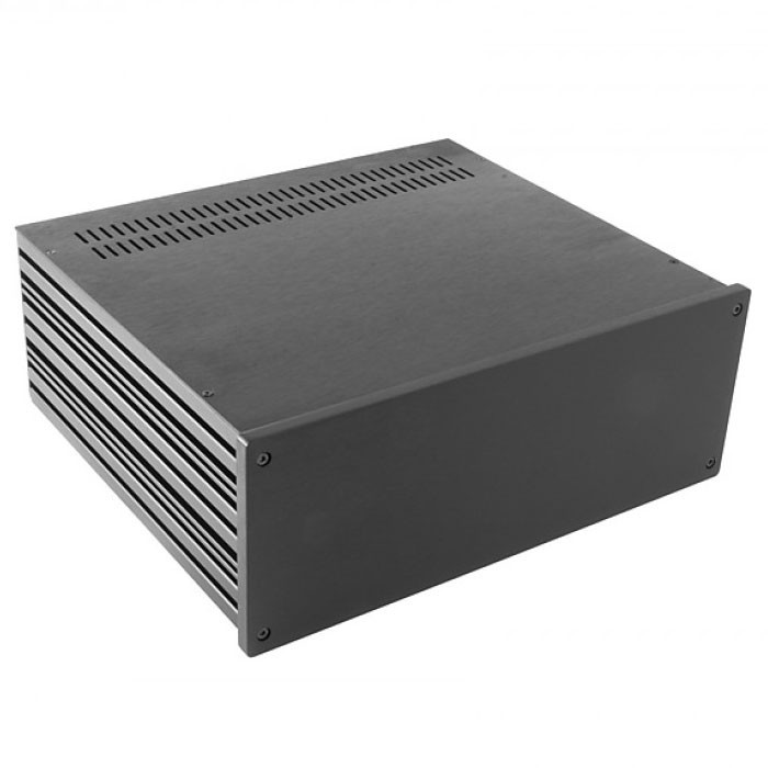 HIFI 2000 Boitier 10mm GX388 - 80x330x280 - Facade Noire