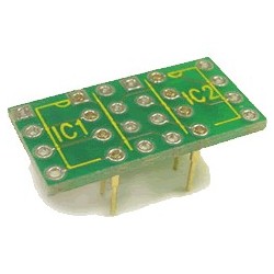 Adapter for AOP 8pin 2xDIP single to 1xDIP double