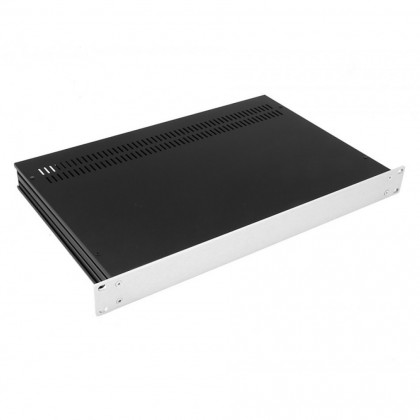 HIFI 2000 Boitier Slimline 1U 280mm - Facade 4mm Silver