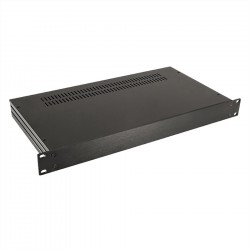 HIFI 2000 Boitier Slimline 1U 230mm - Facade 4mm Noir