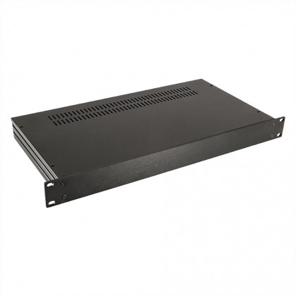 HIFI 2000 Boitier Slimline 1U 230mm - Facade 4mm Noir