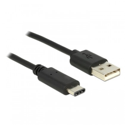 DELOCK USB 2.0 Cable USB-A male to USB Type-C male 1m