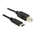 DELOCK USB 2.0 Cable USB-B male to USB-C male 1m