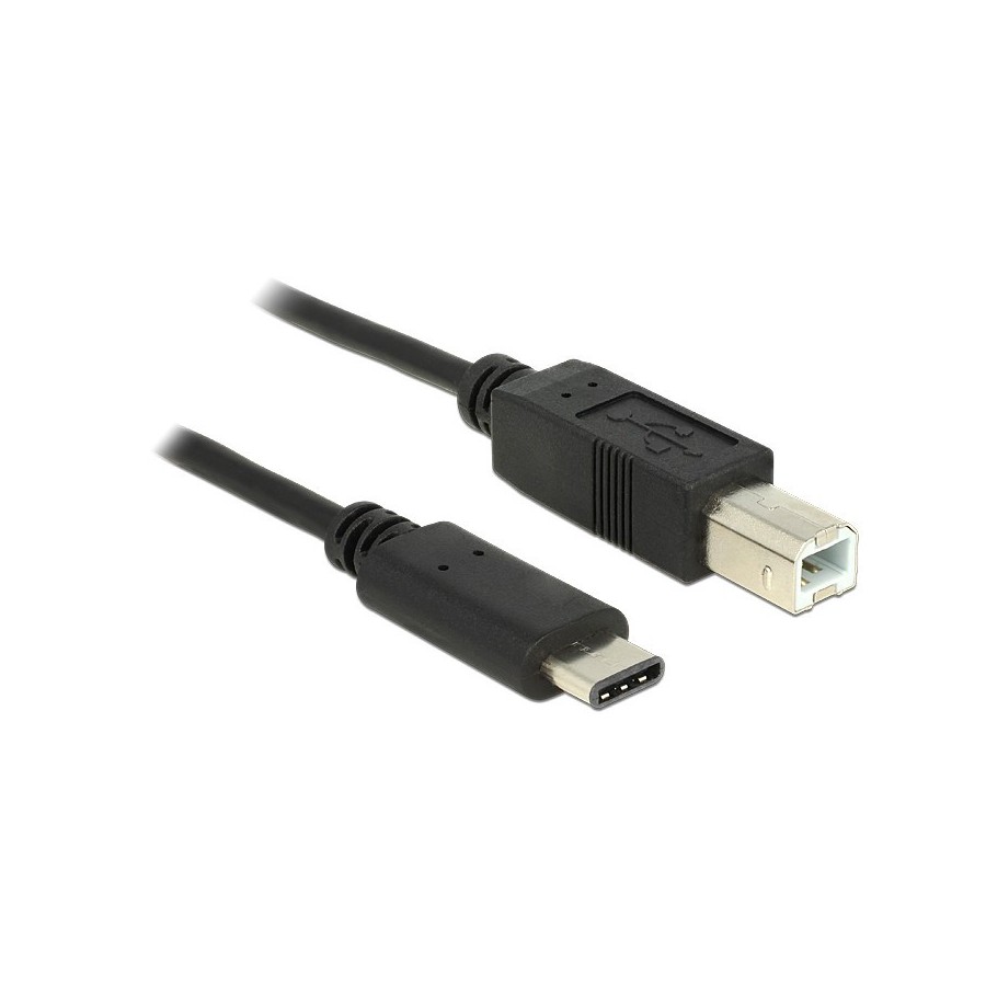 Audiophonics - DELOCK Câble USB 2.0 USB-B mâle vers USB-C réversible mâle 1m