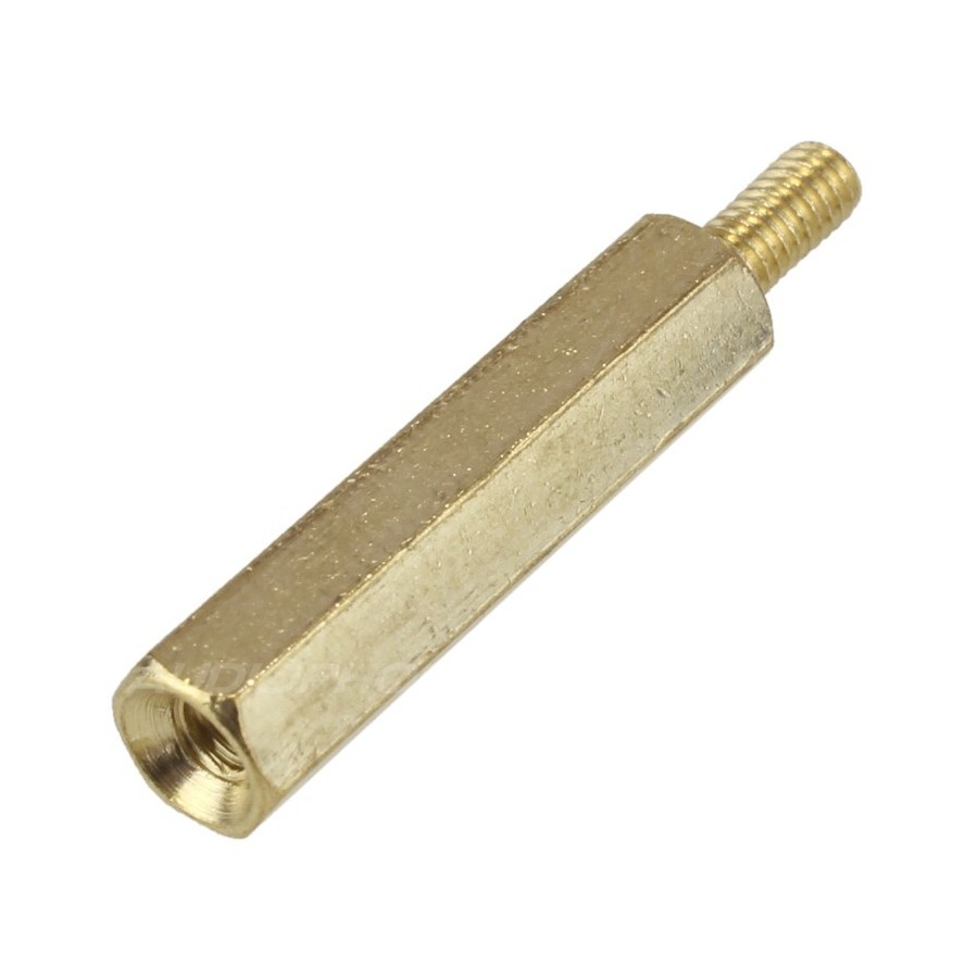 Brass Spacers M2.5x20mm Male / Female (x10) Audiophonics