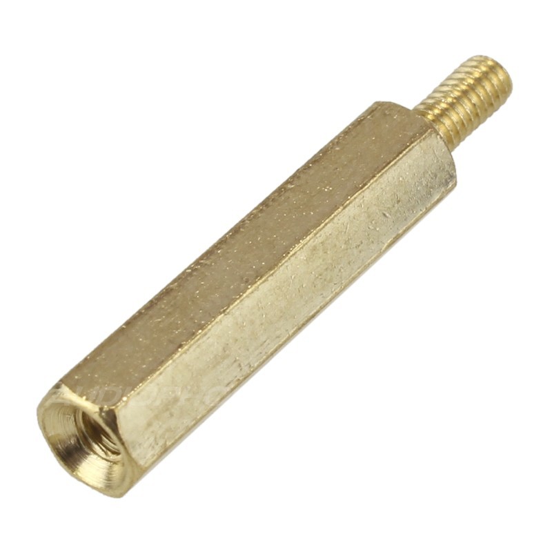 Entretoises Laiton Mâle / Femelle M2.5x20 + 6mm (x10)