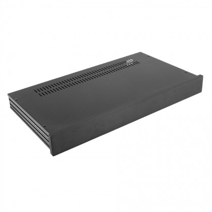 HIFI 2000 Boitier Slimline 1U 230mm - Facade 10mm Noir