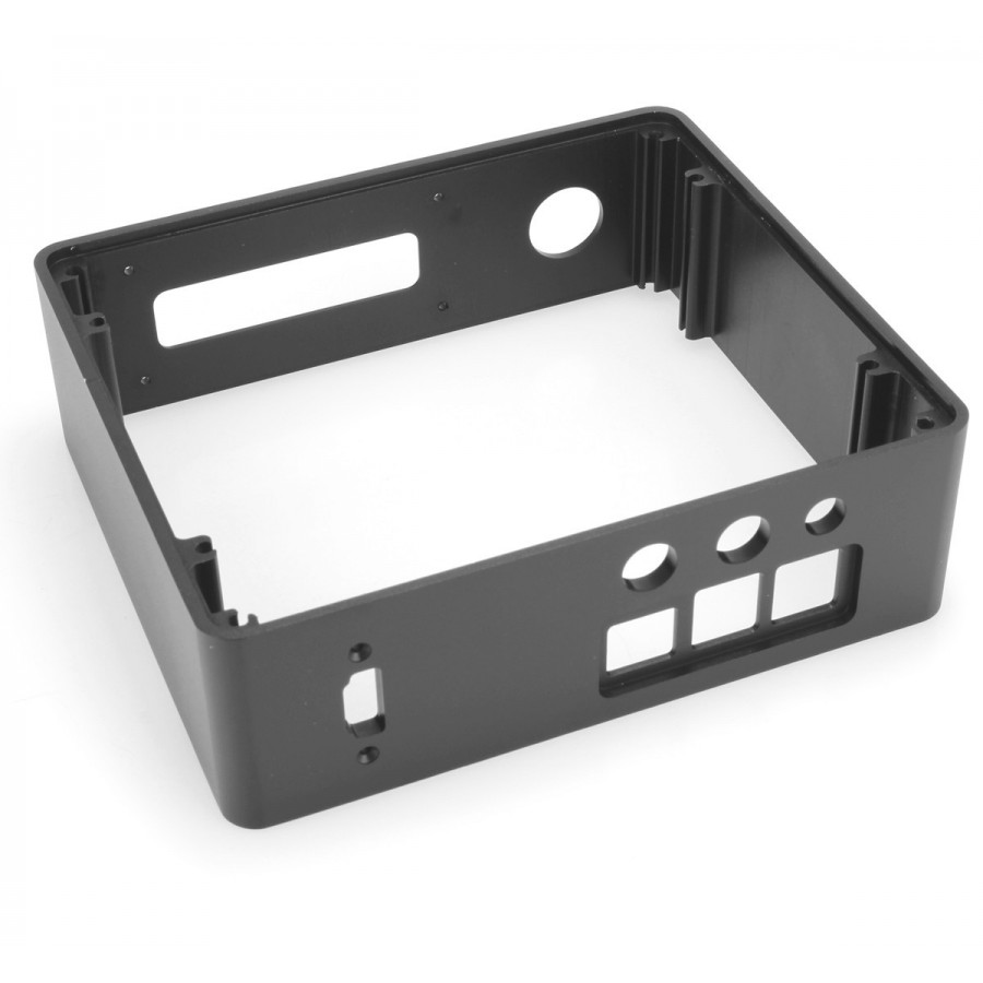 Boîtier Aluminium pour Raspberry Pi 4 Noir - Audiophonics