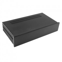 HIFI 2000 Boitier Slimline 2U 230mm - Facade 10mm Noir