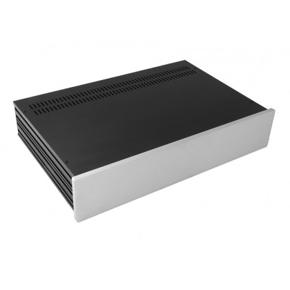 HIFI 2000 Slimline 2U Chassis 280mm - 10mm front Silver