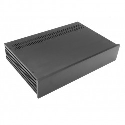 HIFI 2000 Boitier Slimline 2U 280mm - Facade 10mm Noir