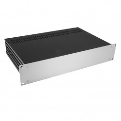 HIFI 2000 Boitier Slimline 2U 280mm - Facade 4mm Silver