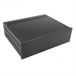 HIFI 2000 Boitier Slimline 3U 350mm - Facade 10mm Noir