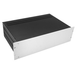 HIFI 2000 Slimline 3U Chassis 280mm - 4mm front Silver