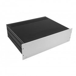 HIFI 2000 Slimline 3U Chassis 350mm - 4mm front Silver