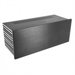 HIFI 2000 Boitier Slimline 4U 170mm - Facade 10mm Noir