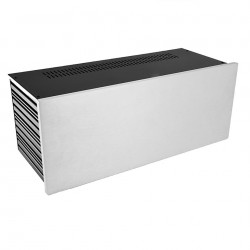 HIFI 2000 Slimline 4U Chassis 170mm - 10mm front Silver