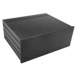 HIFI 2000 Boitier Slimline 4U 350mm - Facade 10mm Noir