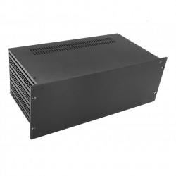 HIFI 2000 Slimline 4U Chassis 230mm - 4mm front Black