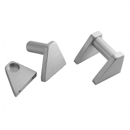 HIFI 2000 4U aluminium milled handles Silver (Pair)