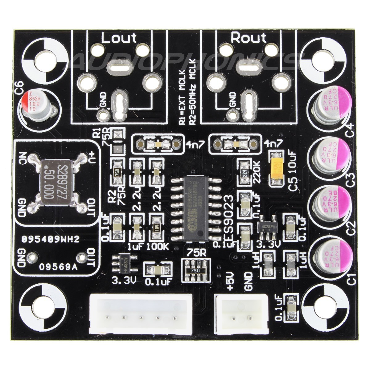 AUDIOPHONICS DAC Sabre ES9023 V2.1 DIY I2S to Analogue 24bit/192kHz