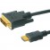 Câble avec connecteurs plaqués Or + ferrites DVI-HDMI 2m