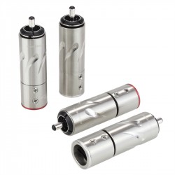 FURUTECH FT-111 (R) Connecteurs RCA plaqué Rhodium Ø10mm (Set x4)