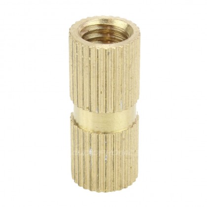 Insert en laiton pour bois filetage M6x20x8mm (Unité)