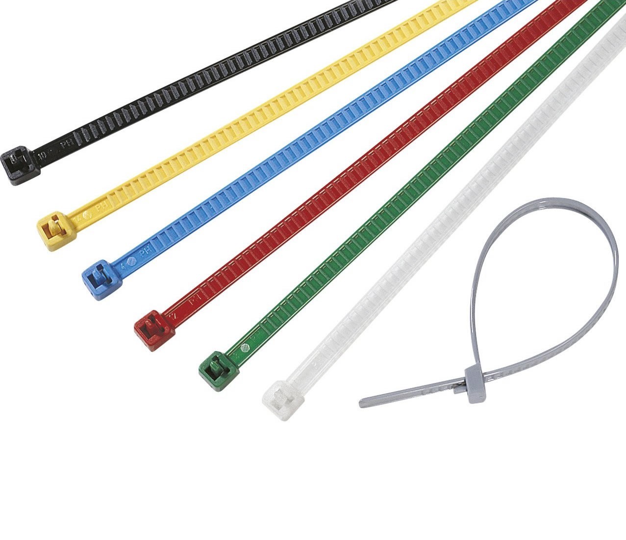 Nylon Cable ties 100x2.5mm Assortment (Set x200)