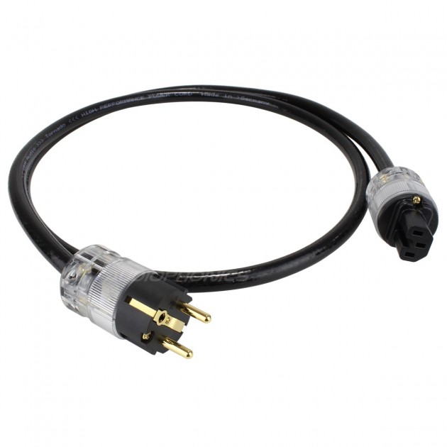 W M Audio Tornado Power Cord 3x4mm O 12 9mm 1 5m Audiophonics W M Audio Tornado Power Cord 3x4mm O 12 9mm 1 5m Audiophonics