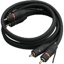 MONACOR Câble de Modulation Cuivre OFC RCA-RCA + Fil Pilote 5m