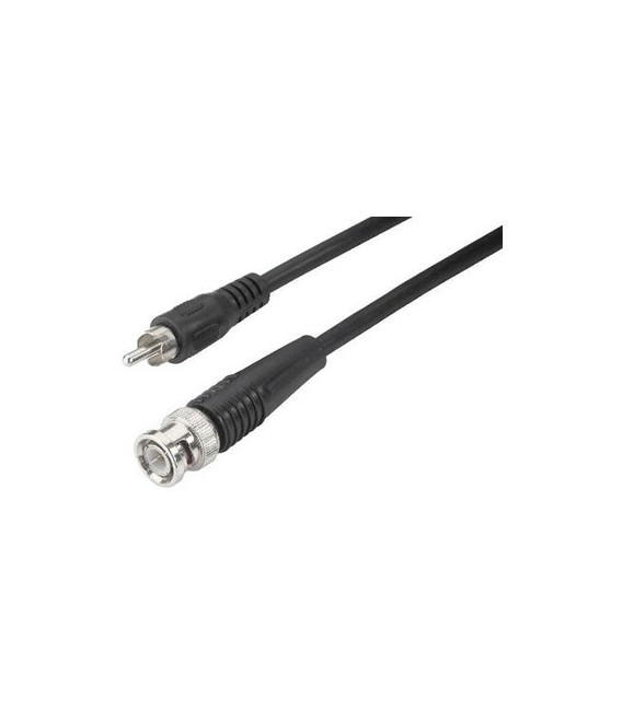 MONACOR Digital coaxial cable SPDIF BNC RCA 75 Ohm 2m Audiophonics