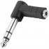 Adapter male angled jack 6.35mm to female jack 3.5mm stereo