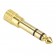 Jack 6.35mm male to Jack 3.5mm female stereo Adaptator Gold plated