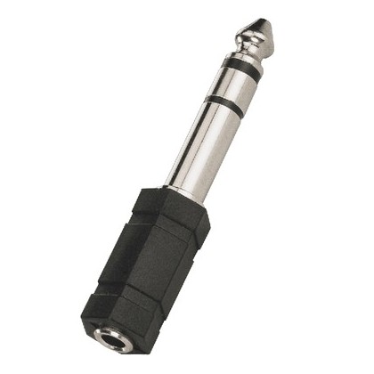 Adaptateur jack 6.35 mâle steréo vers jack femelle 3.5 steréo