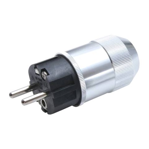 OYAIDE M1E Schuko Type E/F Power Connector Beryllium Copper Platinium / Palladium Plated Ø17mm