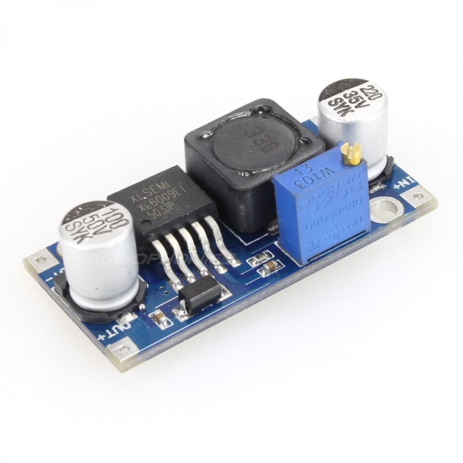 Audiophonics - Module Élévateur de Tension / Adaptateur Convertisseur de  Tension 5-32VDC vers 5.5-35VDC 3A
