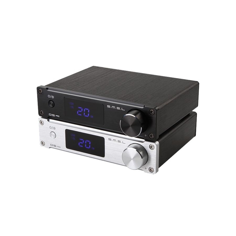 SMSL Q5 PRO FDA Amplifier TAS5508 2x25W + Subwoofer output / 8 Ohm ...