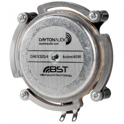 Dayton Audio DAEX32Q-8 Dual Steel Spring Balanced Exciter 32mm 40W 8 Ohm