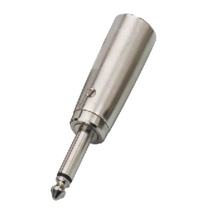 Adaptateur XLR mâle vers jack 6,35 mâle mono