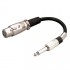 XLR Female to 6.35 Male Mono Adapter Cord