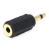 Adaptateur Jack 3.5mm mâle mono vers Jack 3.5mm femelle stéréo plaqué Or