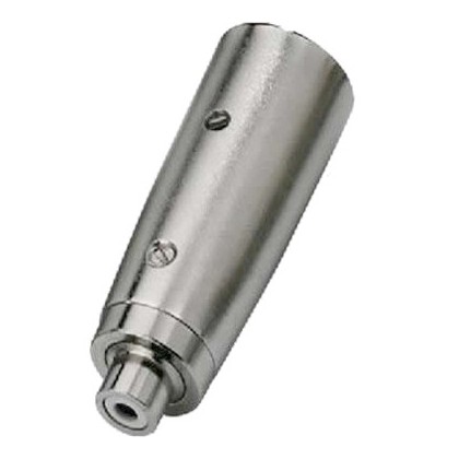 Adaptateur XLR mâle vers RCA femelle corps métallique