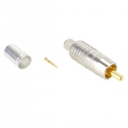 CANARE RCAP-C5F High Performance 75 Ohm RCA Coaxial connector Ø5mm (Unit)