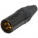 Neutrik NC3MXX-B XLR Male Gold plated Ø 8mm (Unit)